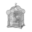 Picture of ETCHINGS: BIRDCAGE - PALMATE TOP, DAISY DETAIL.