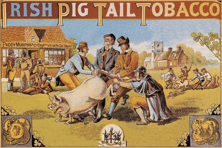 Picture of PIGS AND PORK: IRISH PIG TAIL TOBACCO