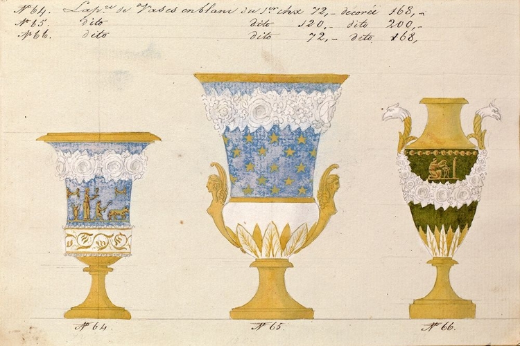 Picture of TROIS VASES EN BLANC DU 1ER CHOIX, CA. 1800-1820