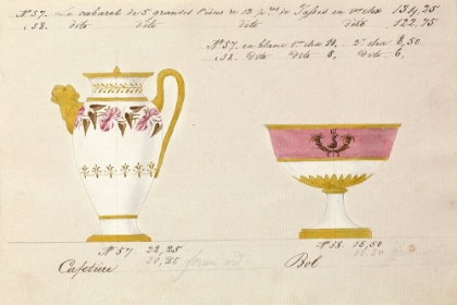 Picture of CAFETIERE ET BOL, CA. 1800-1820