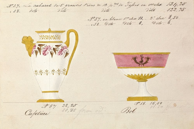 Picture of CAFETIERE ET BOL, CA. 1800-1820