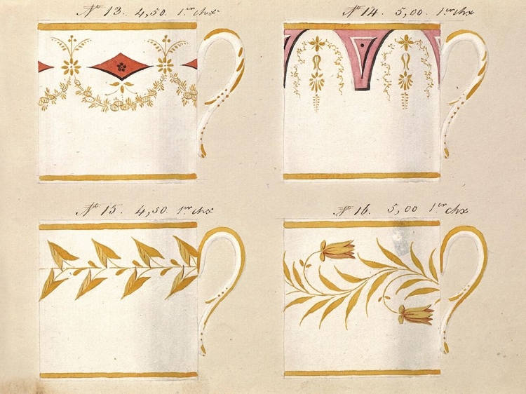 Picture of QUATRE TASSES DU 1ER CHOIX, CA. 1800-1820