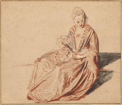 Picture of SEATED WOMAN WITH A FAN