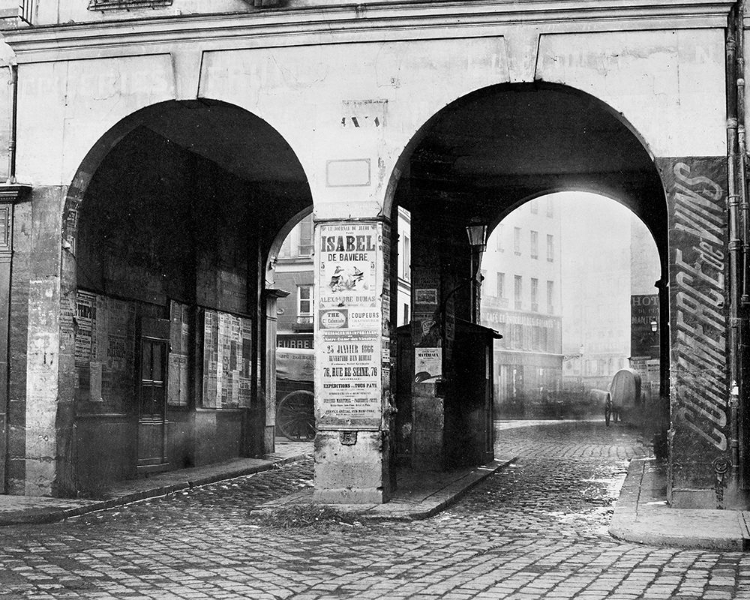 Picture of PARIS, ABOUT 1865 - THE DOUBLE DOORWAY, RUE DE LA FERRONNERIE