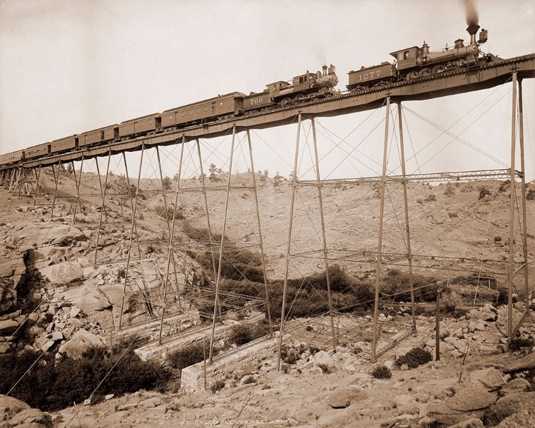 Picture of DALE CREEK BRIDGE, WYOMING, UNION PACIFIC RAILWAY, 1885