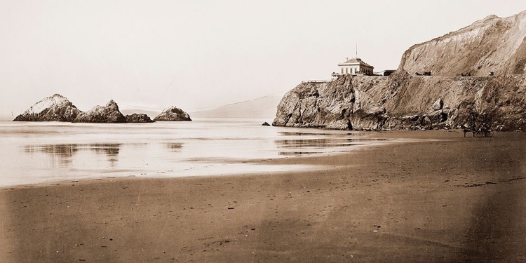 Picture of THE CLIFF HOUSE FROM THE BEACH, SAN FRANCISCO, CALIFORNIA, 1868-1870