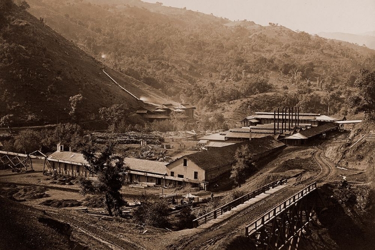 Picture of SMELTING WORKS, NEW ALMADEN, SANTA CLARA, CALIFORNIA, 1863