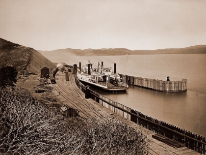 Picture of THE FERRYBOAT SOLANO, PORT COSTA, CALIFORNIA, AFTER 1879