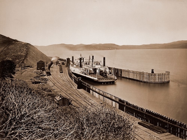 Picture of THE FERRYBOAT SOLANO, PORT COSTA, CALIFORNIA, AFTER 1879