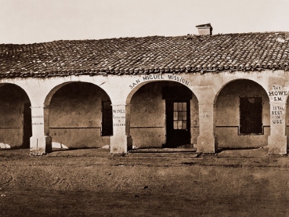 Picture of SAN MIGUEL MISSION, SAN MIGUEL, CALIFORNIA, 1876-1880