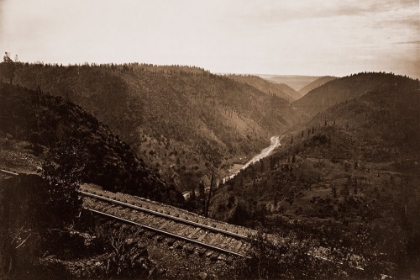 Picture of CAPE HORN, C.P.R.R., NEVADA COUNTY, CALIFORNIA, ABOUT 1880