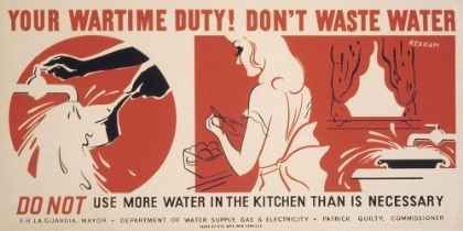 Picture of DO NOT USE MORE WATER IN THE KITCHEN THAN IS NECESSARY