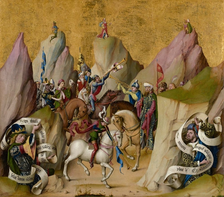 Picture of THE MEETING OF THE THREE KINGS, WITH DAVID AND ISAIAH (RECTO); THE ASSUMPTION OF THE VIRGIN (VERSO)