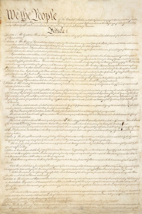 Picture of CONSTITUTION OF THE UNITED STATES, 1787