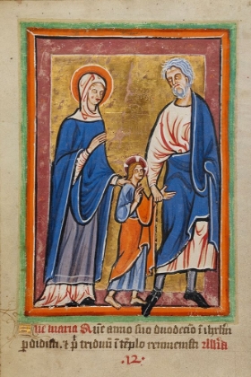 Picture of CHRIST LED TO JERUSALEM BY MARY AND JOSEPH