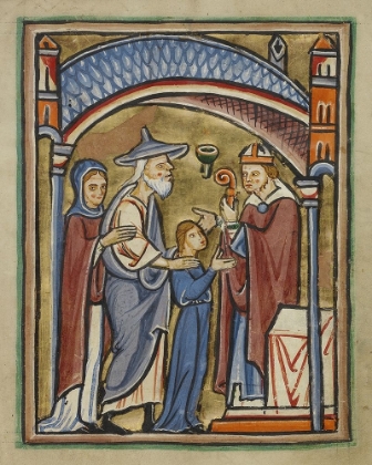 Picture of THE VIRGIN AS A MAIDEN IN THE TEMPLE