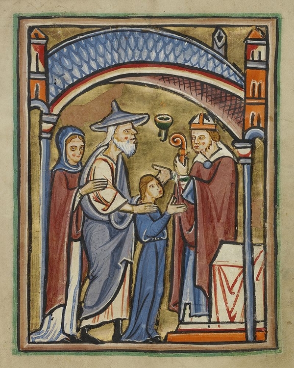 Picture of THE VIRGIN AS A MAIDEN IN THE TEMPLE