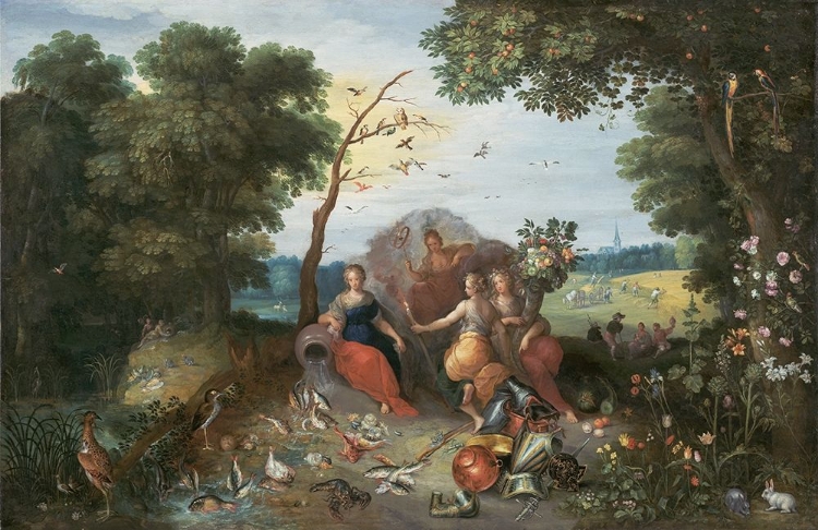 Picture of LANDSCAPE WITH ALLEGORIES OF THE FOUR ELEMENTS