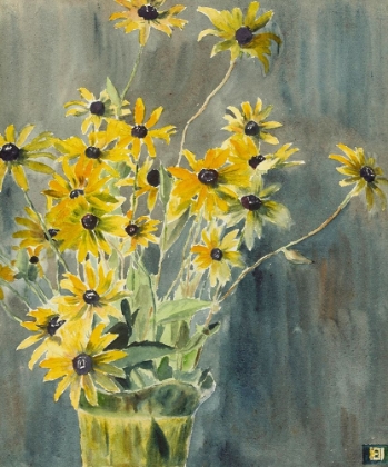 Picture of VASE WITH BLACKEYED SUSANS