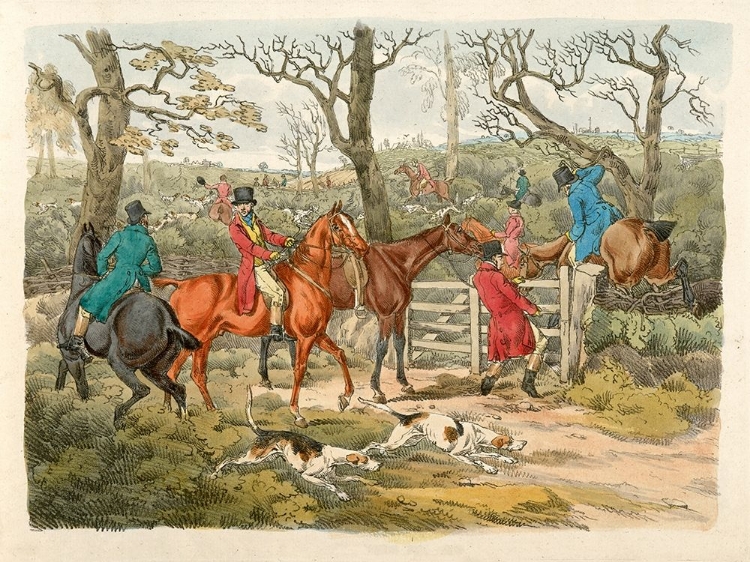 Picture of SPORTSMEN WITHIN AN ENCLOSURE, 1817