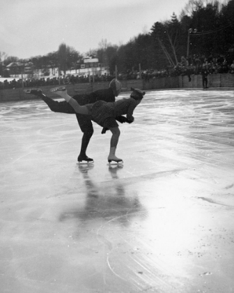Picture of WINTER SPORTS, FIGURE SKATING. HANOVER, NEW HAMPSHIRE, 1936