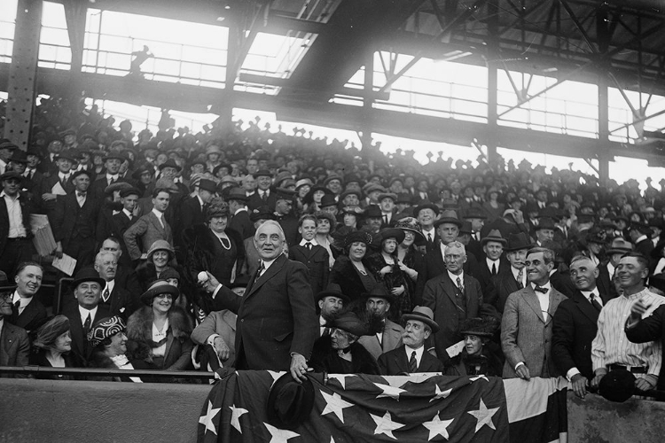 Picture of PRESIDENT HARDING AT BASEBALL GAME, WASHINGTON