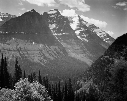 Picture of SNOW COVERED MOUNTAINS, GLACIER NATIONAL PARK, MONTANA - NATIONAL PARKS AND MONUMENTS, 1941