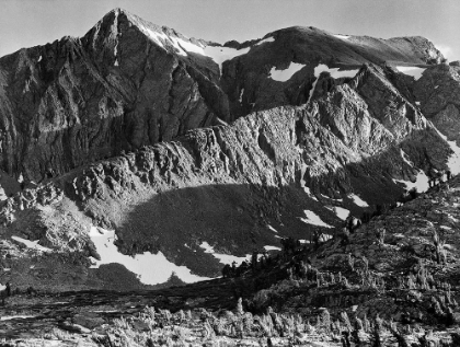 Picture of PEAK ABOVE WOODY LAKE, KINGS RIVER CANYON,  PROPOSED AS A NATIONAL PARK, CALIFORNIA, 1936