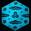 Picture of BLUE HEXAGONAL TILE
