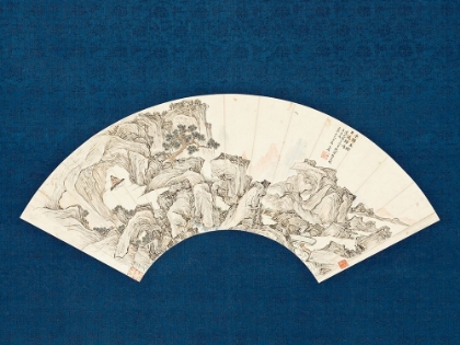 Picture of LANDSCAPE WITH SCHOLAR PLAYING A LUTE (QIN)