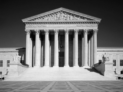 Picture of U.S. SUPREME COURT BUILDING, WASHINGTON, D.C. - BLACK AND WHITE VARIANT