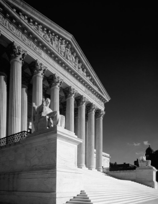 Picture of U.S. SUPREME COURT BUILDING, WASHINGTON, D.C. - BLACK AND WHITE VARIANT