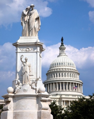 Picture of THE PEACE MONUMENT LOCATED IN PEACE CIRCLE ON THE GROUNDS OF THE U.S. CAPITOL, FIRST ST. AND PENNSYL