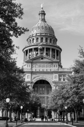 Picture of THE TEXAS CAPITOL, AUSTIN, TEXAS, 2014 - BLACK AND WHITE