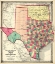 Picture of COUNTY MAP OF TEXAS, AND INDIAN TERRITORY, 1874