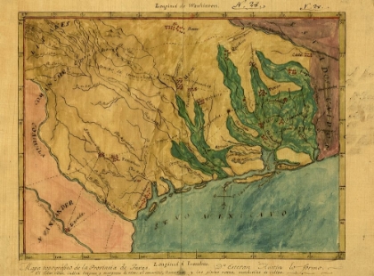 Picture of MAPA TOPOGRAFICO DE LA PROVINCIA DE TEXAS, CA 1822