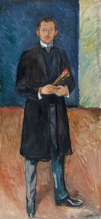 Picture of SELF-PORTRAIT WITH BRUSHES, 1904