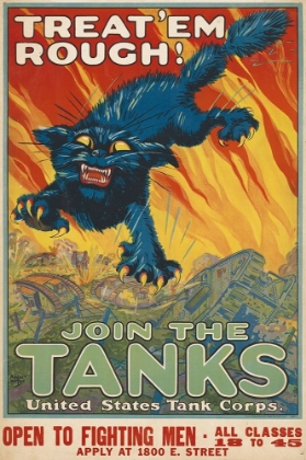 Picture of TREAT EM ROUGH - JOIN THE TANKS, 1917