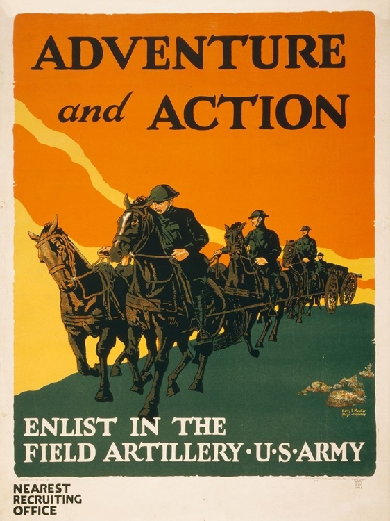 Picture of ENLIST IN THE FIELD ARTILLERY, U.S. ARMY, 1919