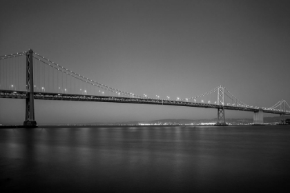 Picture of SAN FRANCISCO OAKLAND BAY BRIDGE AT DUSK SAN FRANCISCO CALIFORNIA