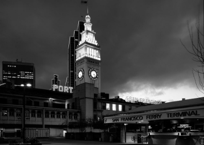 Picture of FERRY BUILDING AT NIGHT SAN FRANCISCO CALIFORNIA