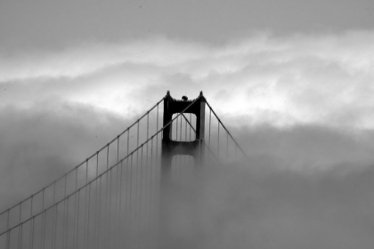 Picture of GOLDEN GATE BRIDGE WITH FOG ROLLING OVER IT SAN FRANCISCO CALIFORNIA