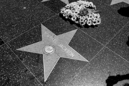 Picture of MICHAEL JACKSONS STAR ON THE HOLLYWOOD WALK OF FAME LOS ANGELES CALIFORNIA