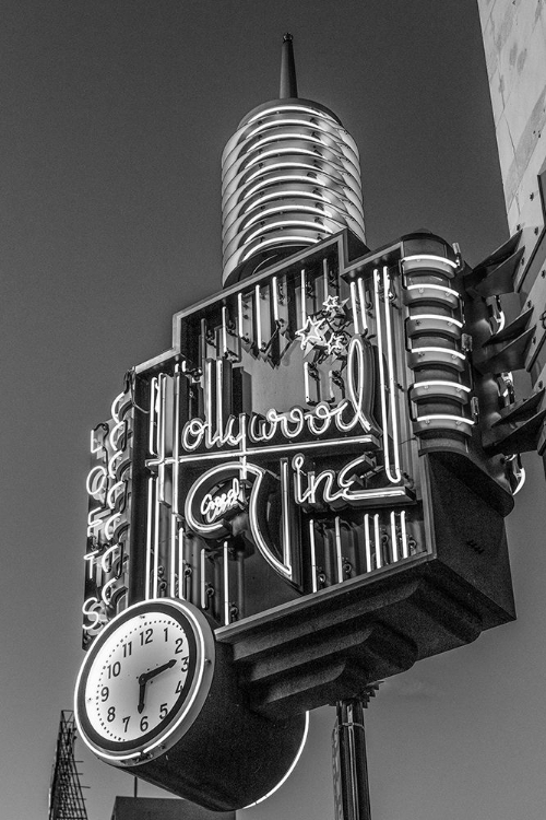 Picture of A NEON SIGN FROM HOLLYWOOD AND VINE LOS ANGELES CALIFORNIA