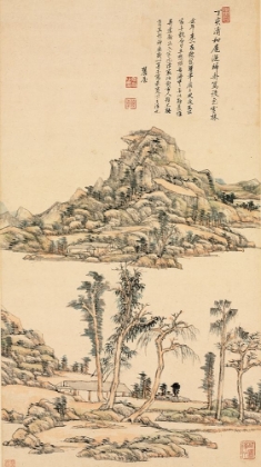 Picture of LANDSCAPE IN THE COLOR STYLE OF NI ZAN