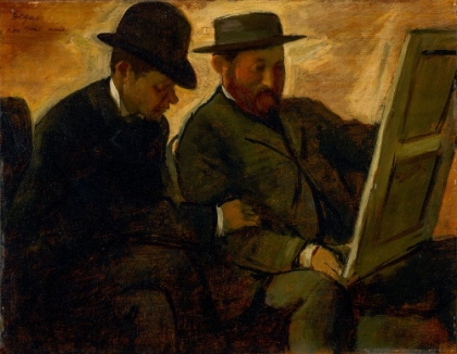 Picture of PAUL LAFOND AND ALPHONSE CHERFILS EXAMINING A PAINTING