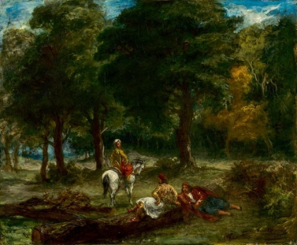 Picture of GREEK CAVALRY MEN RESTING IN FOREST