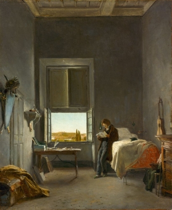 Picture of THE ARTIST IN HIS ROOM AT THE VILLA MEDICI, ROME