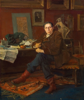 Picture of ALBERT WOLFF IN HIS STUDY