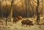 Picture of WILD BOARS IN THE SNOW